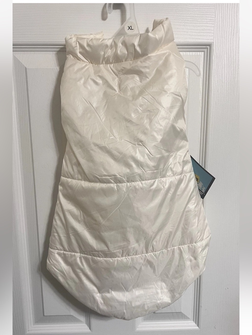 Pawsitively Fun Light Cream Pet Jacket XL Coat Warm & Cozy Sherpa New Tag